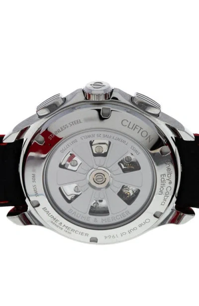 Watchfinder & Co. Baume & Mercier  2017 Clifton Automatic Leather Strap Chronograph Watch, 4 In Blue