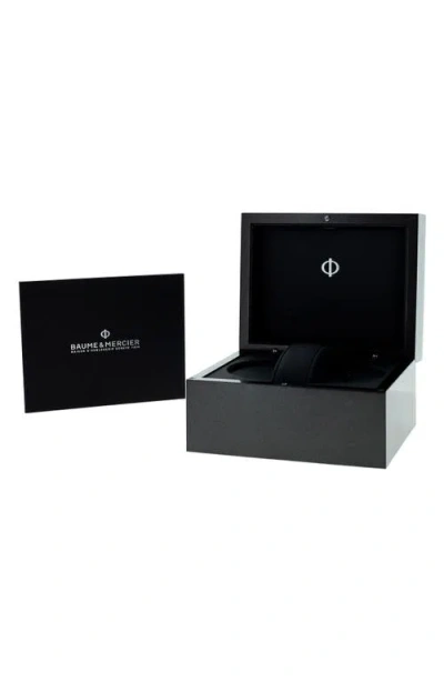 Watchfinder & Co. Baume & Mercier  2017 Clifton Automatic Leather Strap Chronograph Watch, 4 In Blue