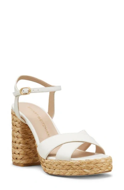 Stuart Weitzman Dayna Platform Sandal In Neutral