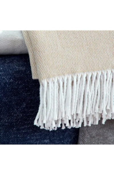 Matouk Pezzo Fringe Throw Blanket In Sable