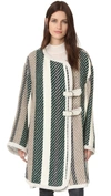 SEE BY CHLOÉ Oversized Striped Coat