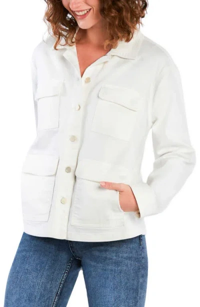 Wash Lab Denim Denim Rider Jacket In White