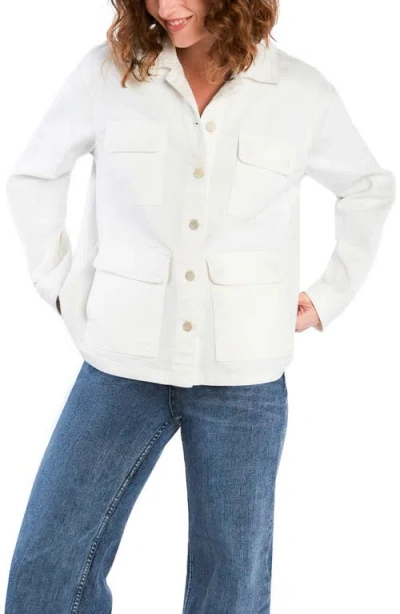 Wash Lab Denim Denim Rider Jacket In White