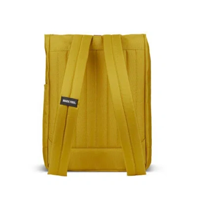 Made Free Roll Top Pack Backpack In Mustard