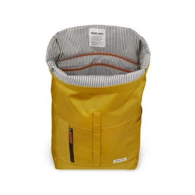Made Free Roll Top Pack Backpack In Mustard