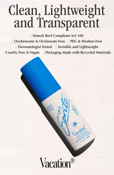 Vacation Super Spritz Broad Spectrum Spf 50 Sunscreen Face Mist In No Color