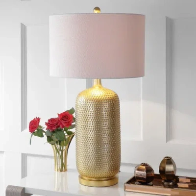 Jonathan Y Sophia 30" Resin Led Table Lamp In Gold