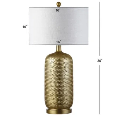 Jonathan Y Sophia 30" Resin Led Table Lamp In Gold