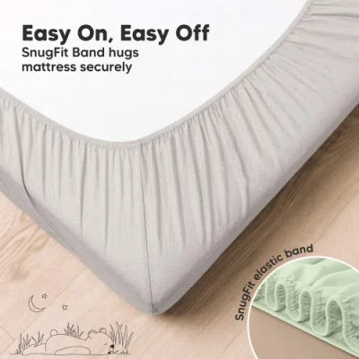 Keababies 2-pack Aereo Fitted Crib Sheets In Sage