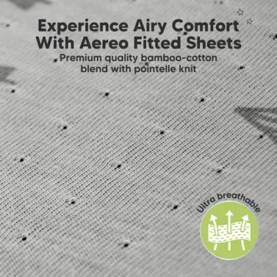 Keababies 2-pack Aereo Fitted Crib Sheets In Glacier