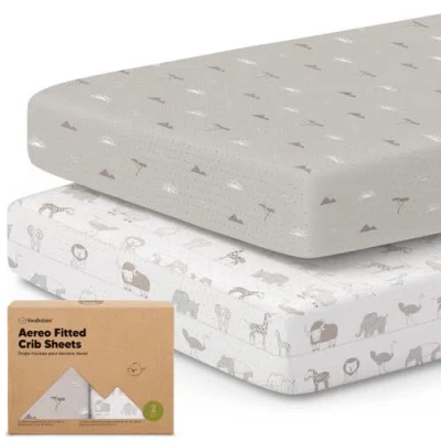Keababies 2-pack Aereo Fitted Crib Sheets In Savannah