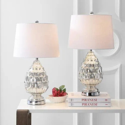 Jonathan Y Artichoke Led Table Lamp In Mercury Silver