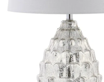 Jonathan Y Artichoke Led Table Lamp In Mercury Silver