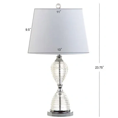 Jonathan Y Aubrey 24" Crystal Led Table Lamp, Clear In Clear