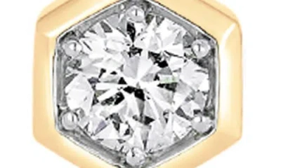 Sara Weinstock 18k Yellow Gold Honeycomb Diamond Stud Earrings In Yellow Gold/diamond