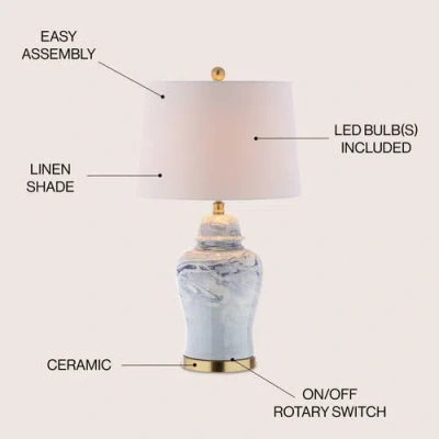 Jonathan Y Designs Wallace 26in Ceramic Table Lamp In Animal Print