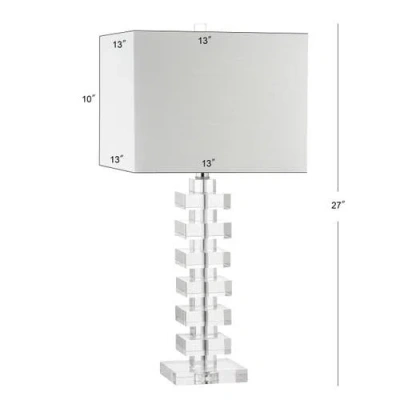Jonathan Y June 28in Crystal Led Table Lamp In Clear
