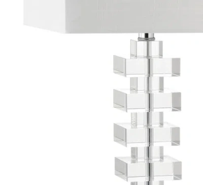 Jonathan Y June 28in Crystal Led Table Lamp In Clear