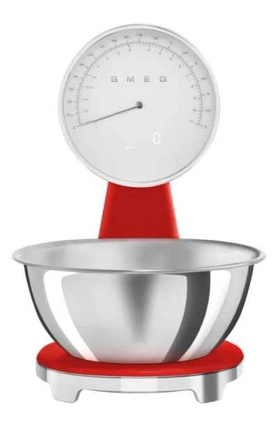 Smeg 50's Retro Style Kitchen Scale In Red