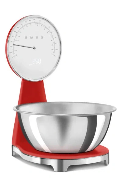 Smeg 50's Retro Style Kitchen Scale In Red