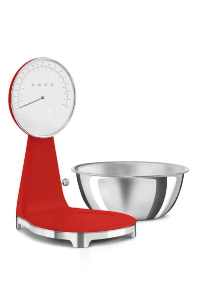 Smeg 50's Retro Style Kitchen Scale In Red