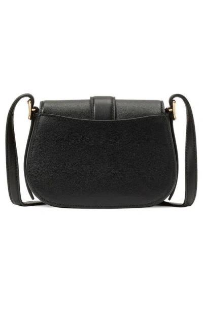 Kate Spade Nouveau Textured Mini Saddle Bag In Black