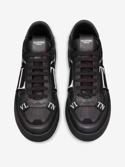 Valentino Garavani Vltn Ribbon Sneakers In Black
