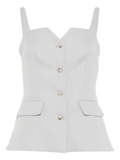 Rame Buttoned Vest In Grigio