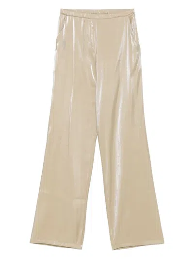 Rame Metallic Trousers In Grigio