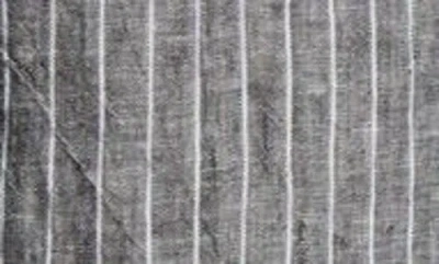 Eileen Fisher Washed Organic Linen Delave Wide Trouser Pant In Gray