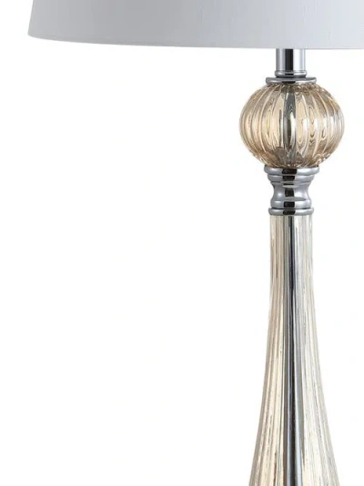 Jonathan Y Chloe 32.5" Glass Led Table Lamp (set Of 2) In Champagne