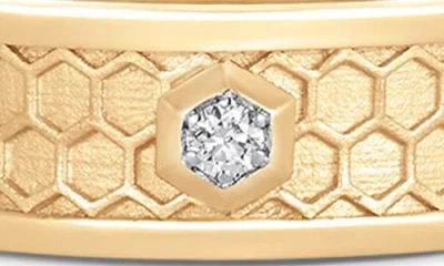 Sara Weinstock Honey Comb Diamond Band Ring In Yellow Gold