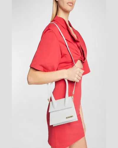 Jacquemus Women's Le Chiquito Moyen Leather Bag In White