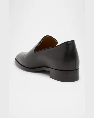 Christian Louboutin Danny Flex Loafers In Black Leather
