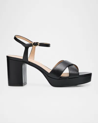 Stuart Weitzman Dayna Platform 80 Sandals In Black