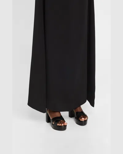 Stuart Weitzman Dayna Platform 80 Sandals In Black