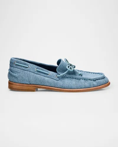 Rag & Bone Carter Denim Boat Loafers In Lwdnm
