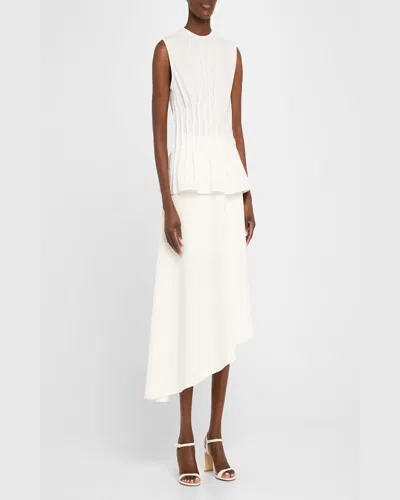 Stuart Weitzman Babette Patent Leather Ankle-strap Sandals In Cream