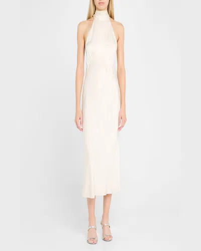 Stuart Weitzman Nudist Metallic Dual-band Slide Sandals In Silver