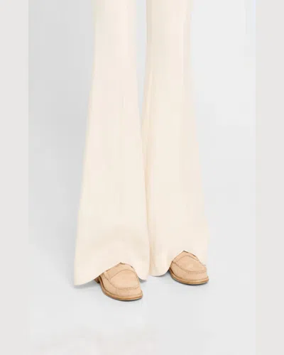 Stuart Weitzman Lottie Suede Penny Loafers In Adobe