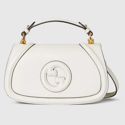 Gucci White Leather Blondie Medium Shoulder Bag