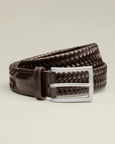 Charles Tyrwhitt Men's  Made In England Stretch Belt In Brown