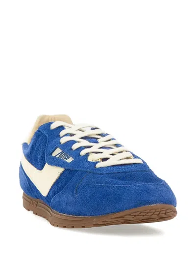 Autry Electric Blue Windspin Sneaker In Blue
