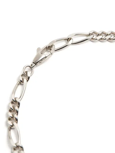 Valentino Garavani Oval Metal Chain Link Bracelet In Metallic