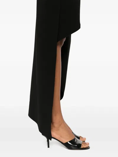 Courrèges Courreges Black Polyester Blend Skirt In 黑色
