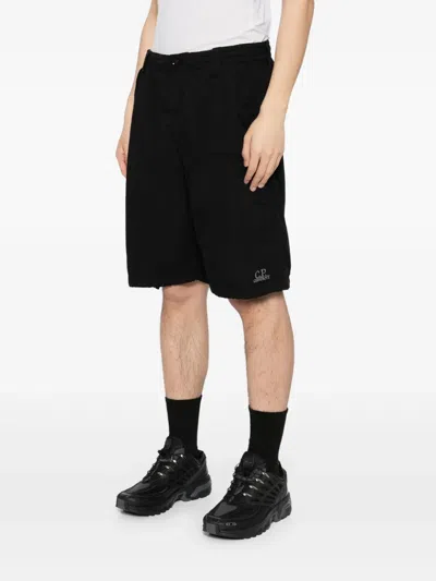 C.p. Company Ripstop Shorts In Black