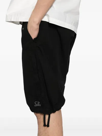 C.p. Company Ripstop Shorts In Black