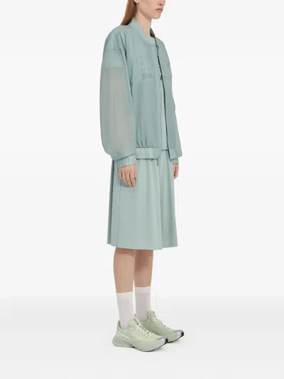 Mm6 Maison Margiela Bomber Jacket Numerical Graphics In Blue