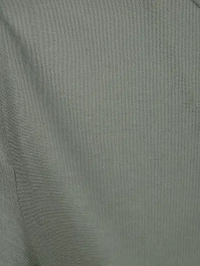 Incotex Grey Cotton T-shirt In Green