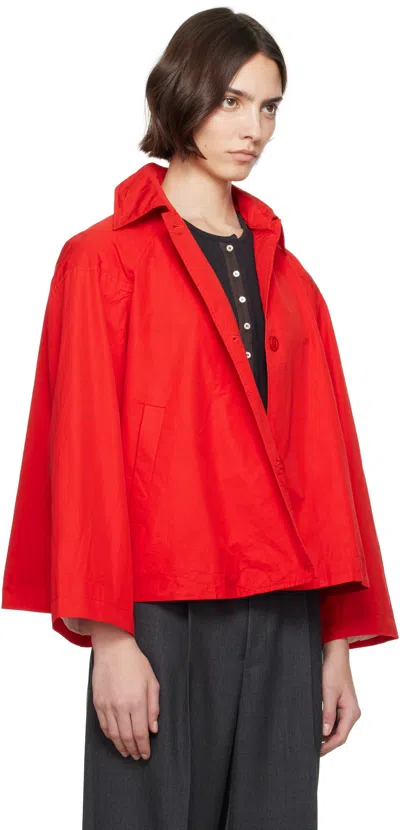 Casey Casey Red Drays Jacket In Flame